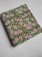 Sage Green Floral Vine Sanganeri Hand Block Print Pure Cotton Fabric From Tulsi Prints