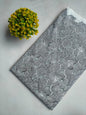 White And Black Concentric Circles Sanganeri Print Pure Cotton Fabric From Tulsi Prints