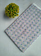Grey Botanical Leaf Jaipuri Hand Block Print Pure Cotton Fabric From Tulsi Prints