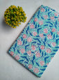 Mint Green Floral Vine Sanganeri Hand Block Print Pure Cotton Fabric Fabric From Tulsi Prints