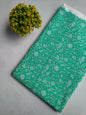 Green Floral Vine Jaipuri Block Print Pure Cotton Fabric From Tulsi Prints