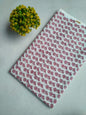 White Pink Floral Boota Sanganeri Hand Block Print Pure Cotton Fabric From Tulsi Prints