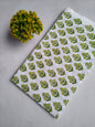 White Floral Boota Sanganeri Hand Block Print Pure Cotton Fabric From Tulsi Prints