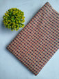 Red and Blue Zigzag Screen Print Pure Cotton Fabric From Tulsi Prints