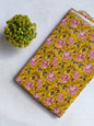 Hand Block Printed Pure Cotton Fabric In Running Length - JBRHS16