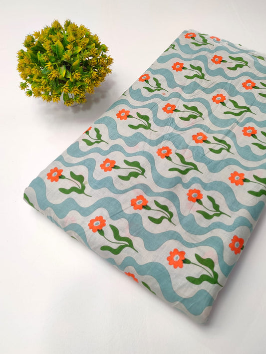 Latest cotton fabrics design