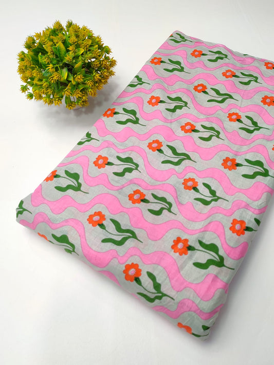 Latest cotton fabrics design