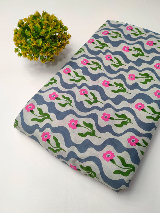 Latest cotton fabrics design