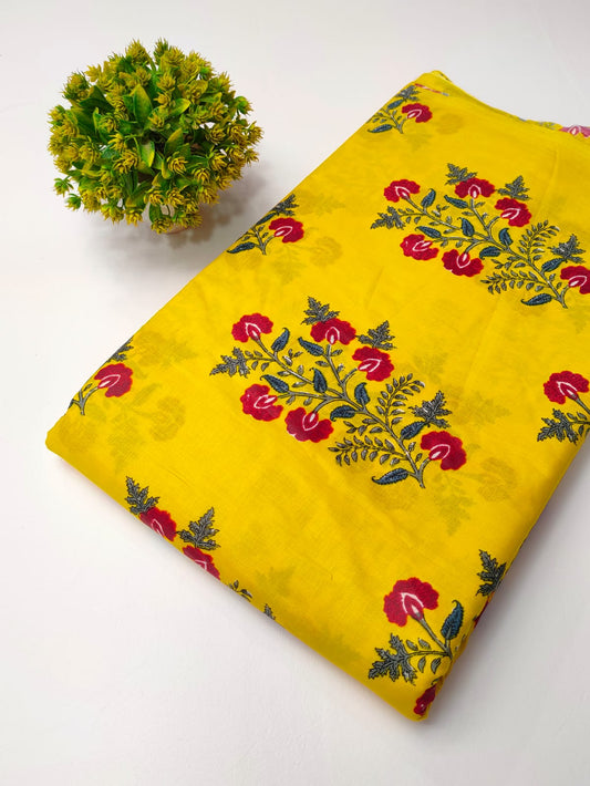 Latest cotton fabrics design